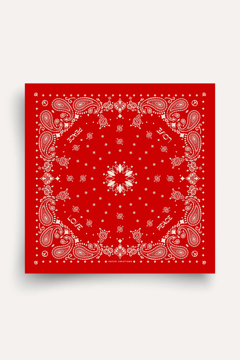 Foulard en laine flame antique white ANTAN