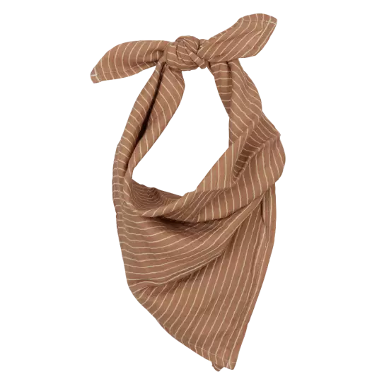 foulard gaze de coton rayures fines