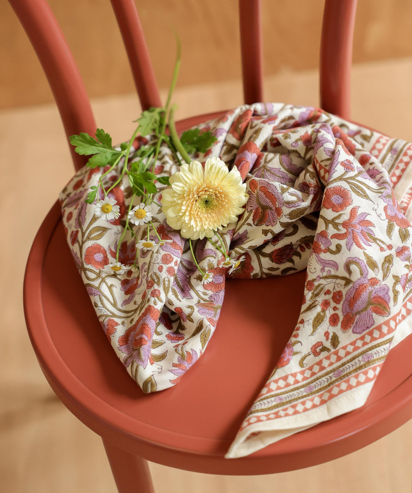Grand foulard courtney terracotta bellemme