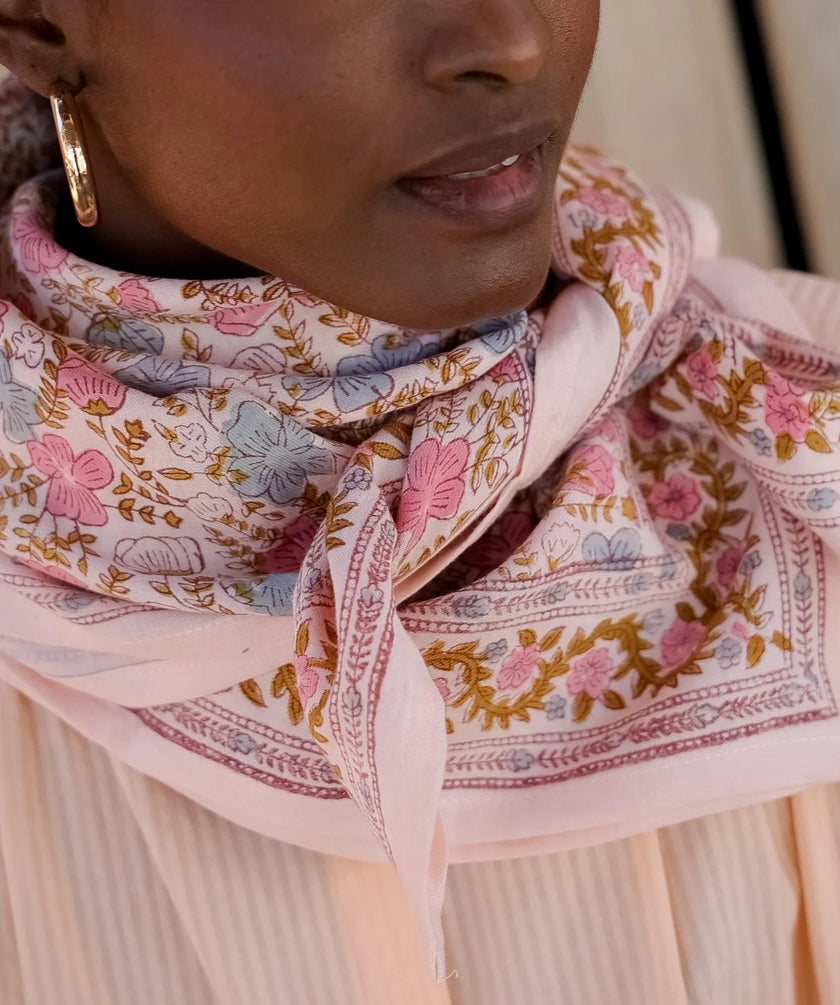 Grand foulard ellis blush bellemme