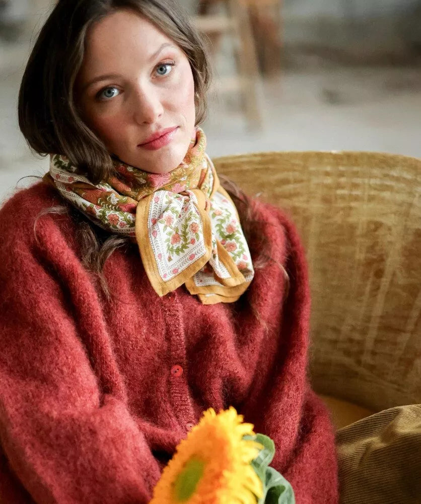 Grand foulard Ellis Goyave Bellemme