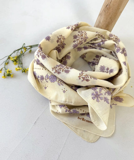 Foulard grand format ginger limonade Bellemme