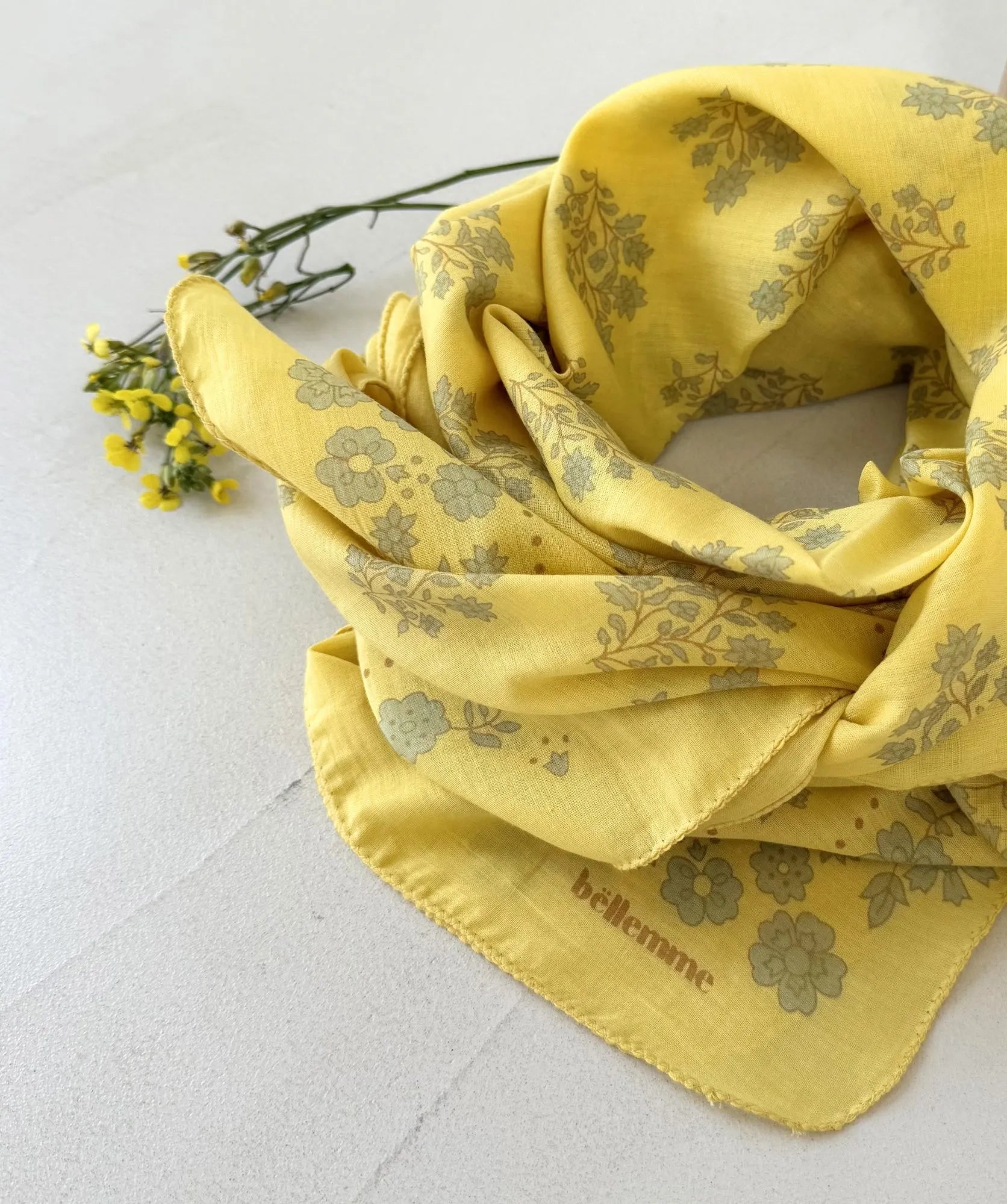 Foulard grand format ginger soleil bellemme