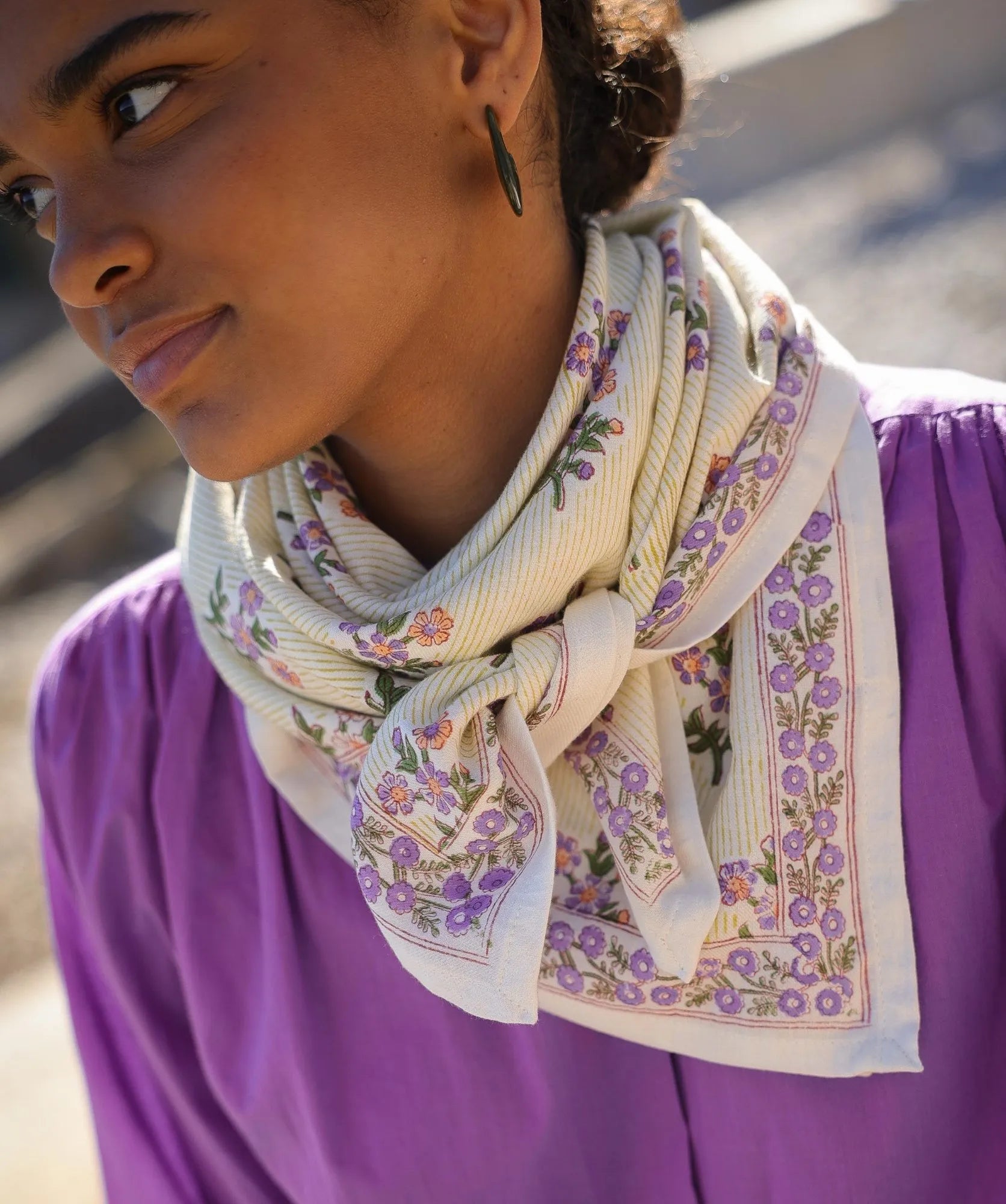 Grand foulard grace jasmin bellemme