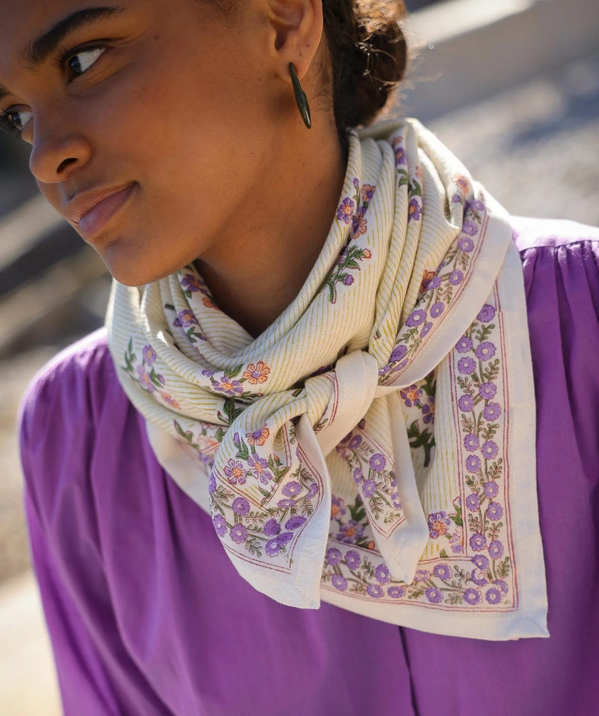 Grand foulard grace jasmin bellemme