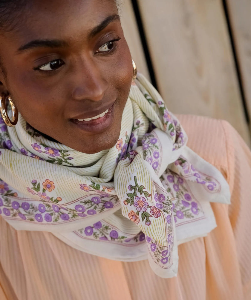 Grand foulard grace jasmin bellemme