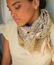 Foulard grand format haydee sorbet citron  violette Bellemme