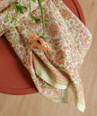 Grand foulard haydee sobet rose pistache Bellemme
