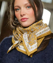 Grand foulard scarlett gold Bellemme