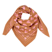 Foulard marron et rose grand format atelier wagram