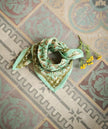 Petit foulard Bellemme Albertine vert aqua