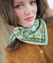 Petit foulard Bellemme Albertine vert aqua
