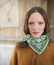 Petit foulard Bellemme Albertine vert aqua