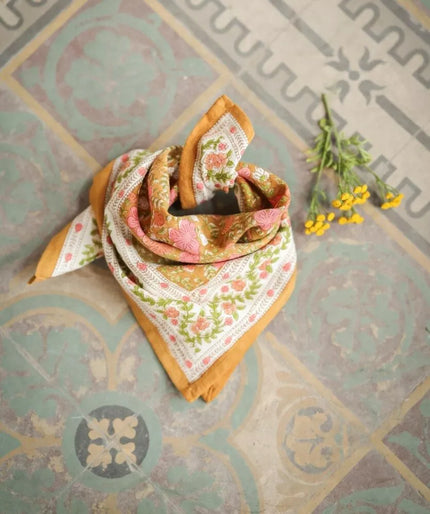 Foulard Ellis Goyave petit format Bellemme