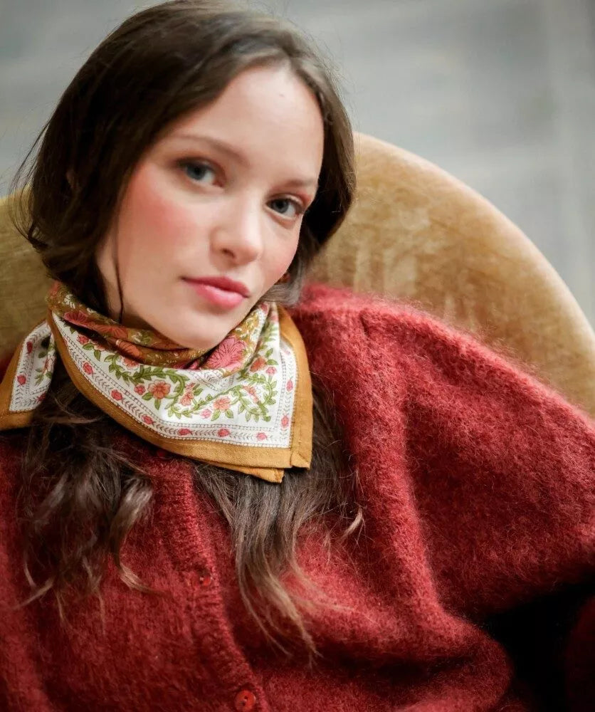 Foulard Ellis Goyave petit format Bellemme