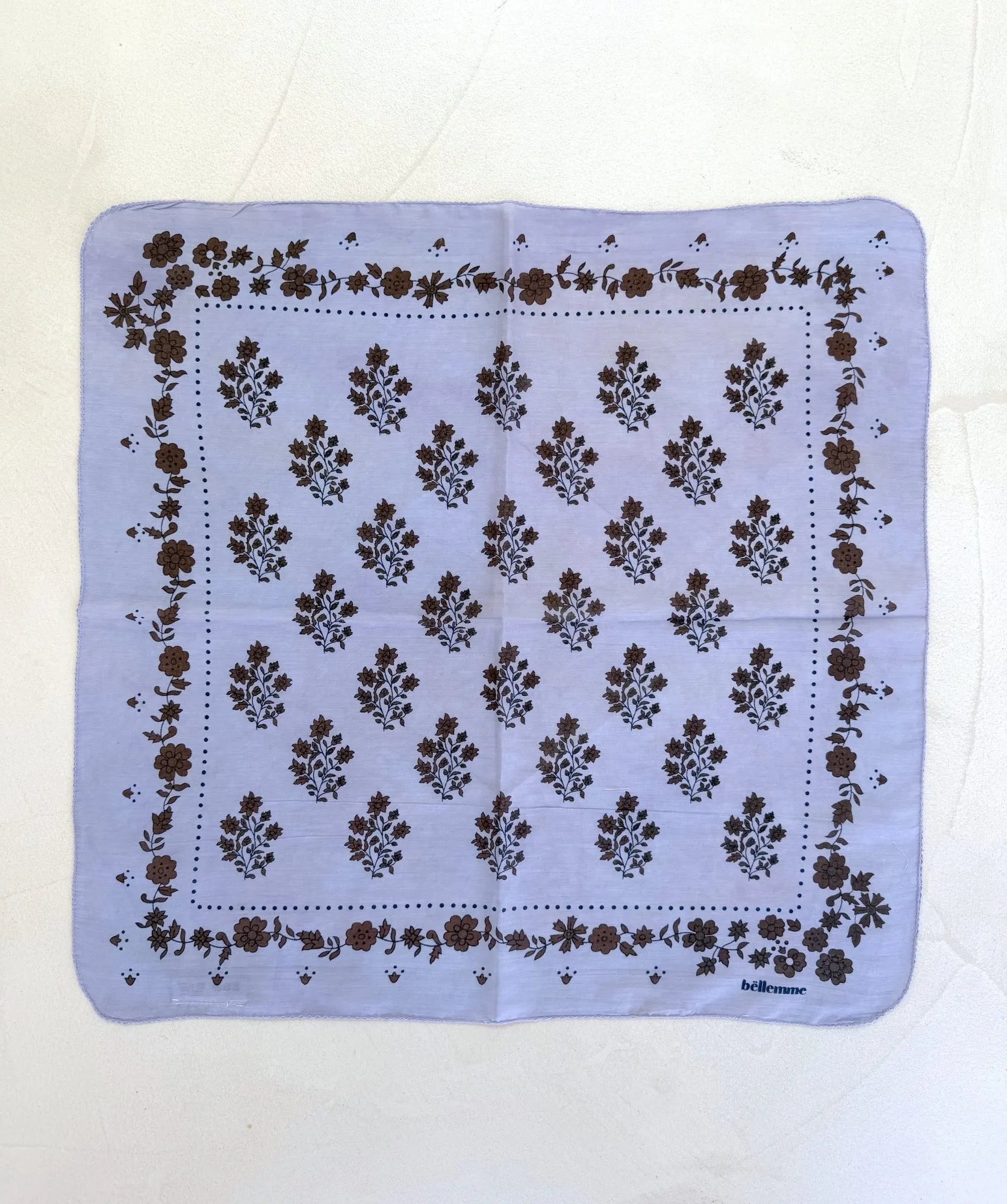 Foulard petit format ginger lavande Bellemme