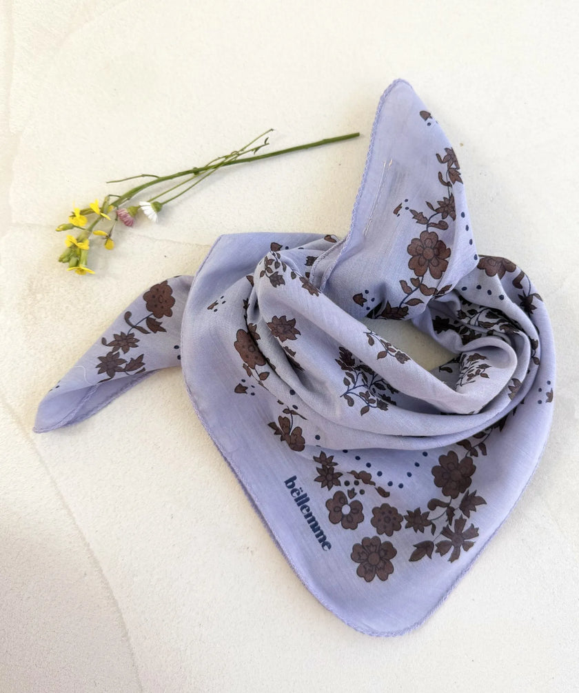 Foulard petit format ginger lavande Bellemme
