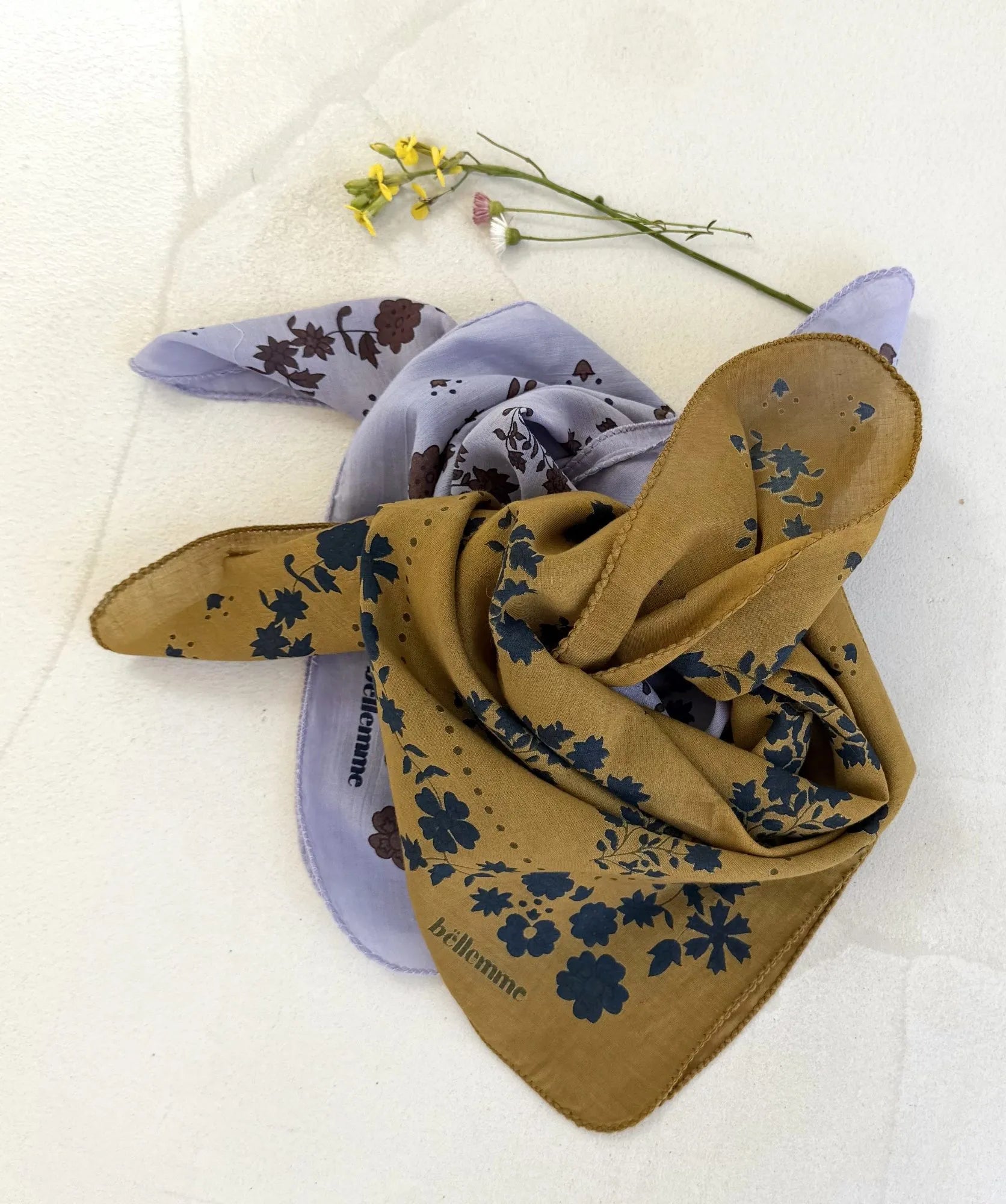 Petit foulard ginger mordoré bellemme