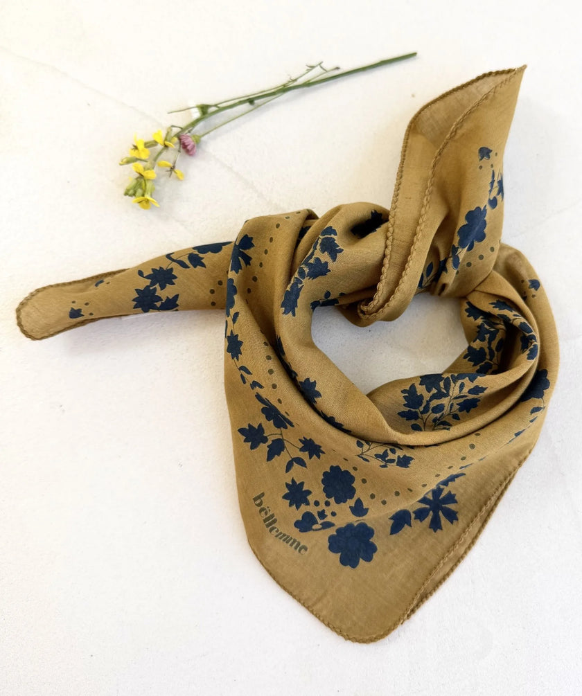 Petit foulard ginger mordoré bellemme