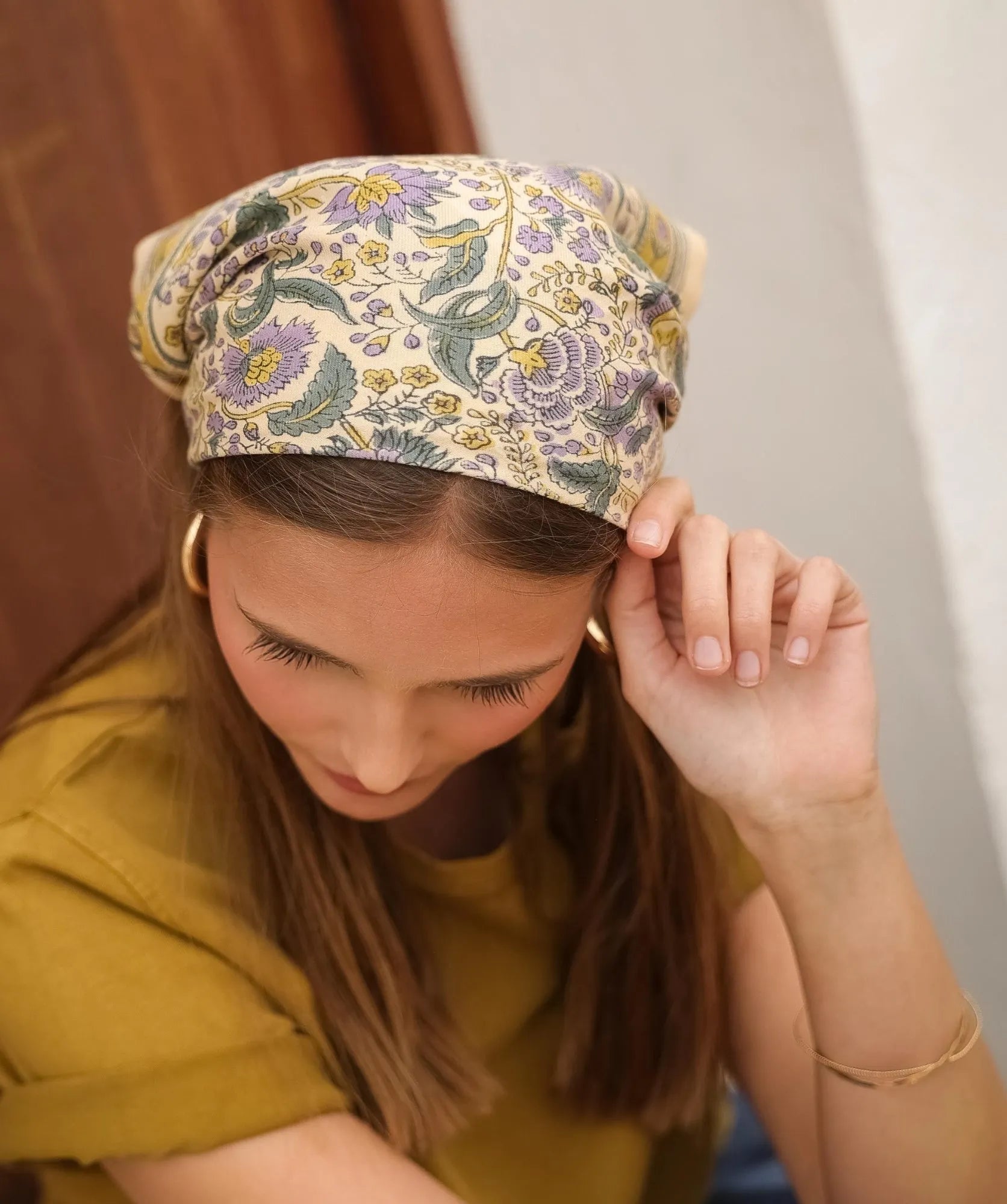 Petit foulard Haydee Sorbet Citron Vert Violette