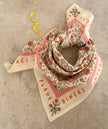 Petit foulard rosa sorbet d'été bellemme