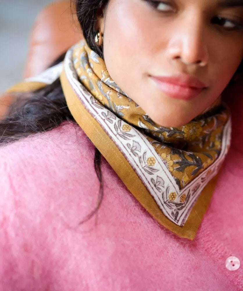 Petit foulard Bellemme scarlett Gold 