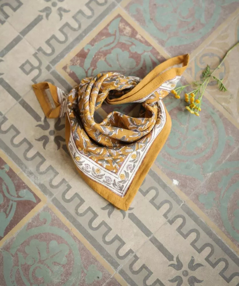 Petit foulard Bellemme scarlett Gold 