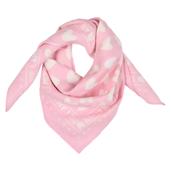 Foulard rose et blanc grand format atelier wagram