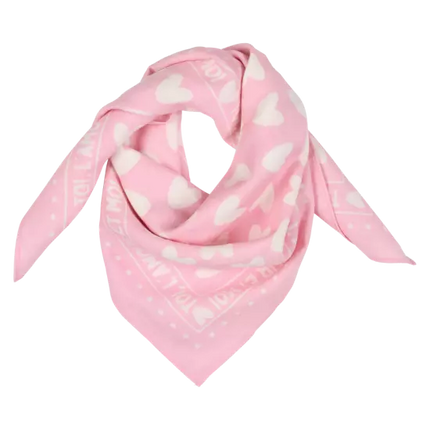 Foulard rose et blanc grand format atelier wagram