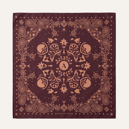 Bandana en soie Fudge – 70 × 70 cm