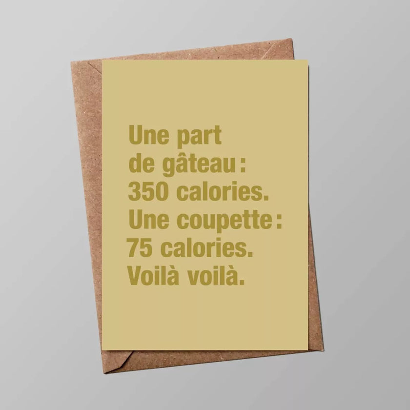 Carte d'anniversaire gâteau ou apéro