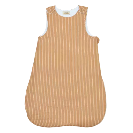 Gigoteuse en gaze de coton rayures fines