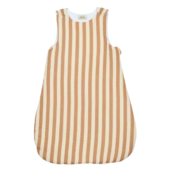 Gigoteuse en gaze de coton rayures larges