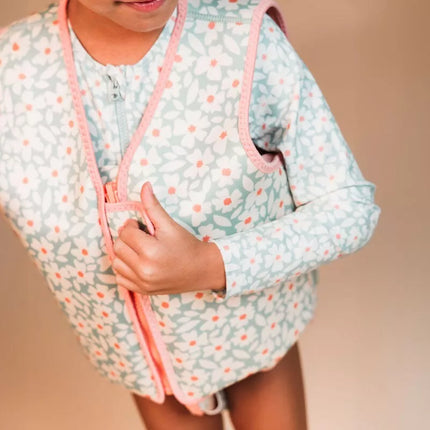 gilet de sauvetage fleur vert
