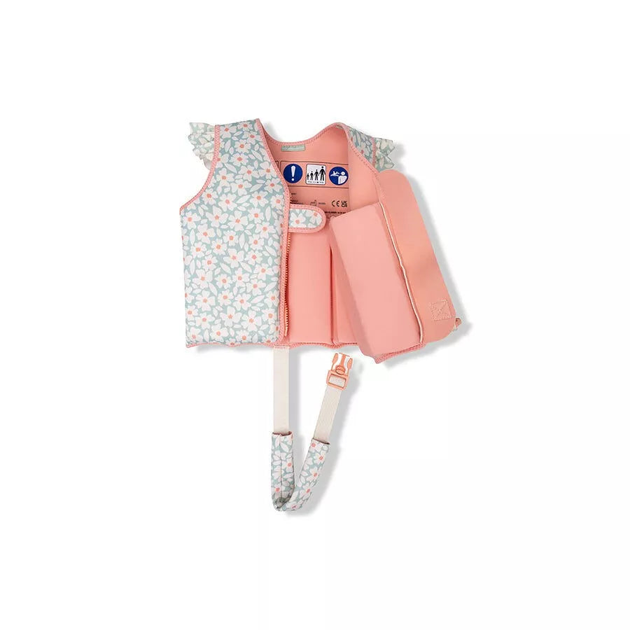 gilet de sauvetage fleur vert