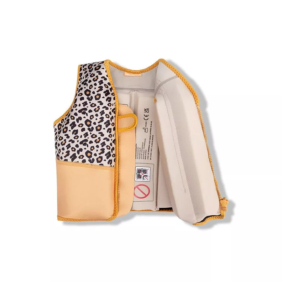 gilet de sauvetage léopard beige