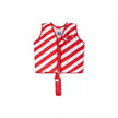 gilet de sauvetage raye rouge et blanc