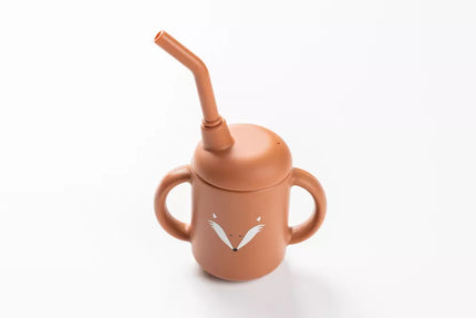 Gobelet bébé paille marron 