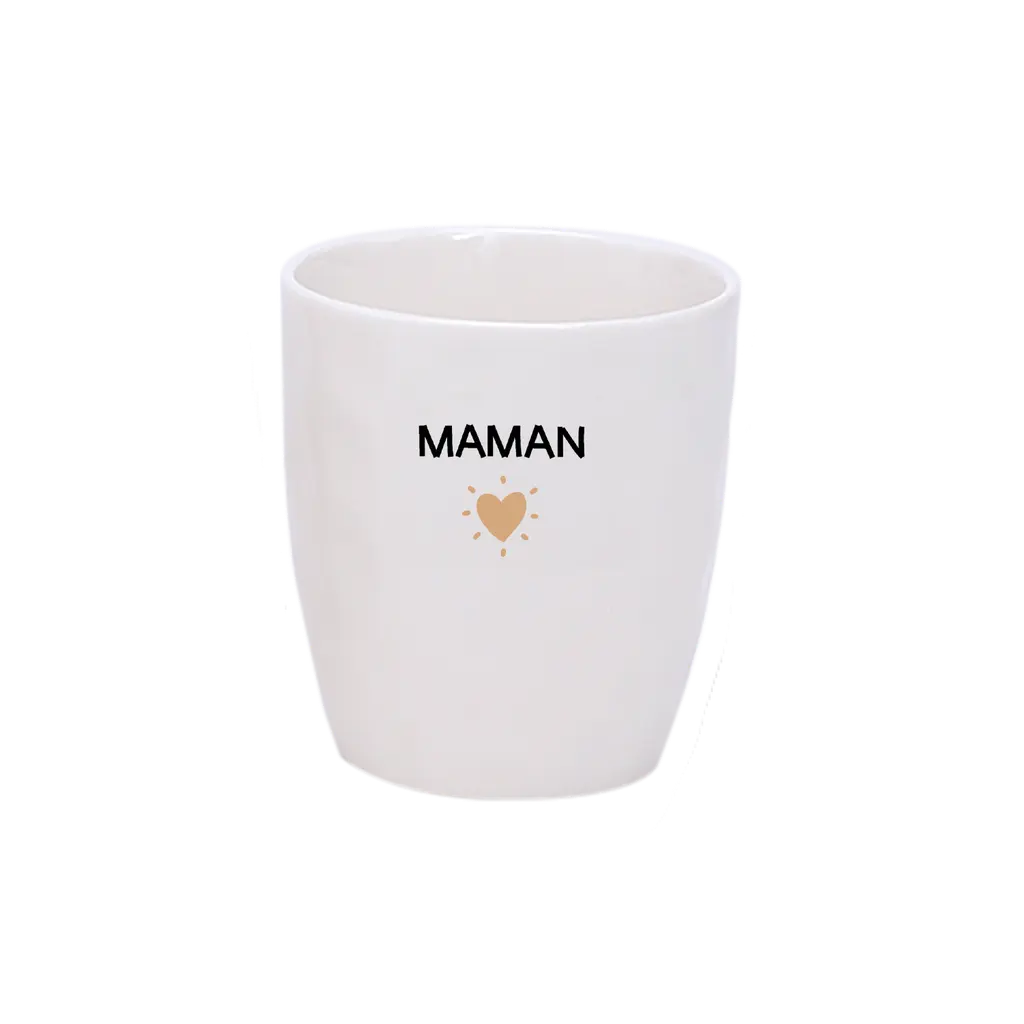 Gobelet maman coeur doré