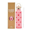 Gourde acier inoxydable rose coeur rouge 600ml atelier wagram