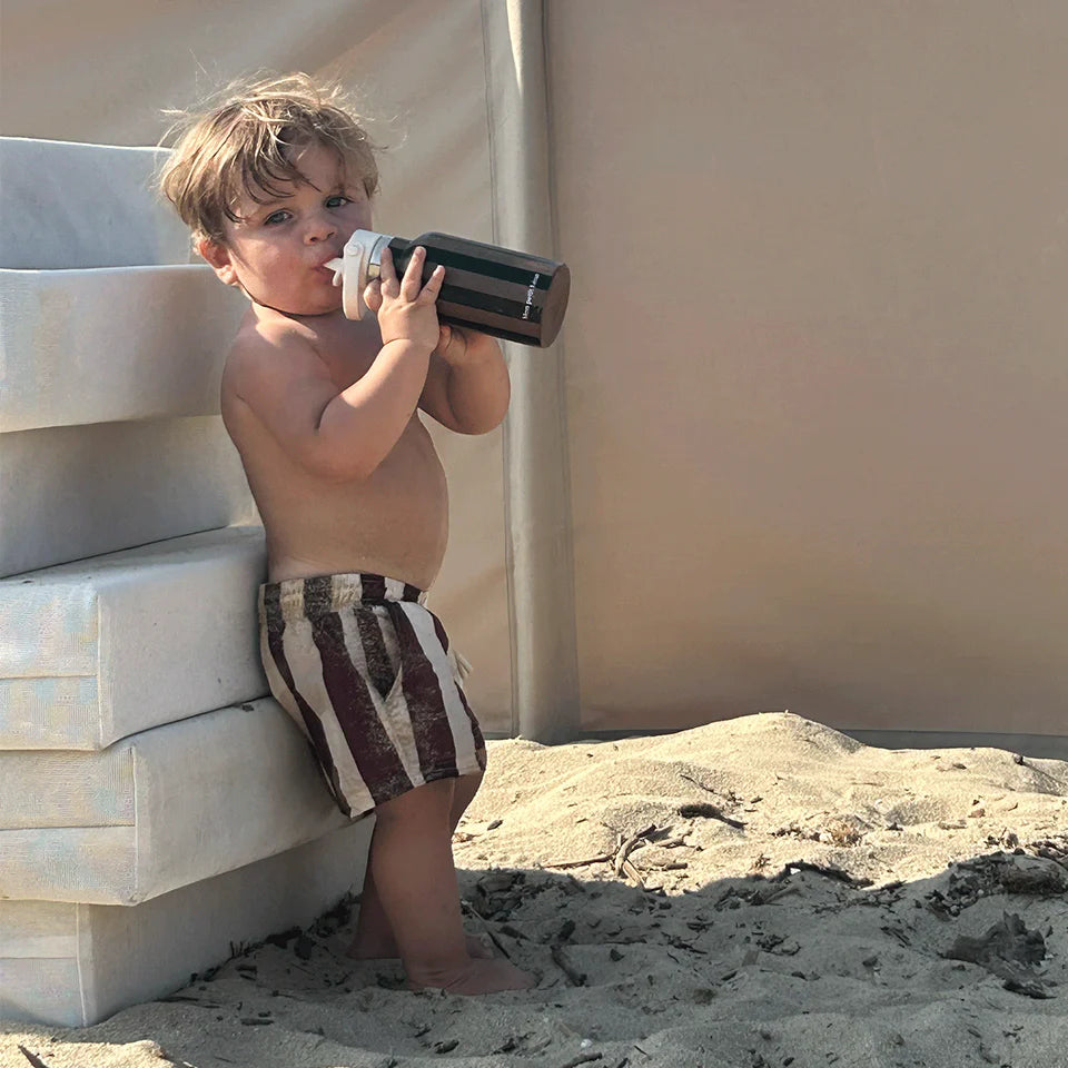 Gourde | Noir rayé marron