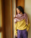 Grand foulard albertine purple Bellemme