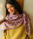Grand foulard albertine purple Bellemme