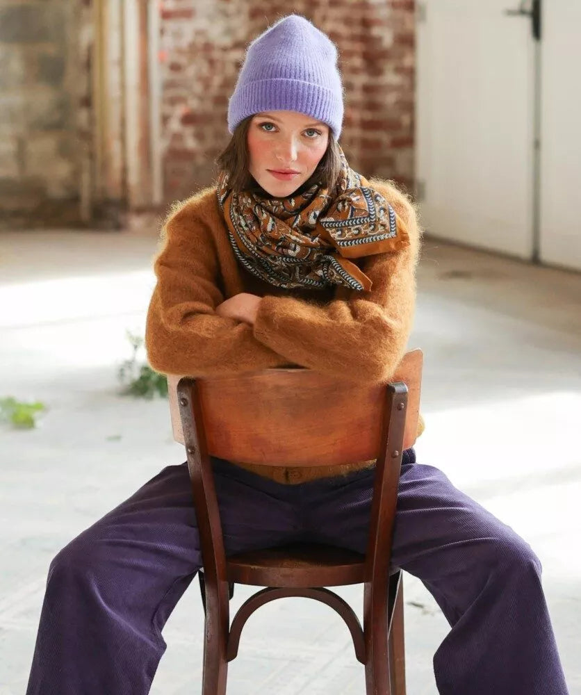 Grand foulard bellemme jaya safran