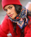 Grand foulard bellemme mina indigo