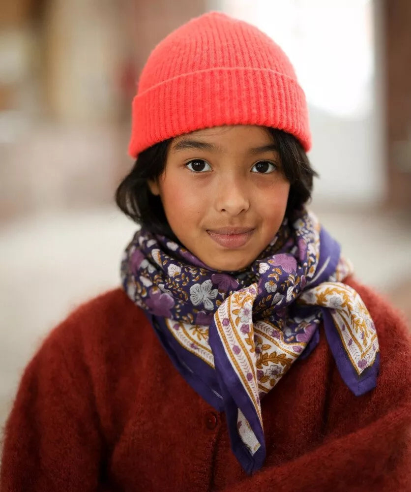 Grand foulard ellis cassis bellemme