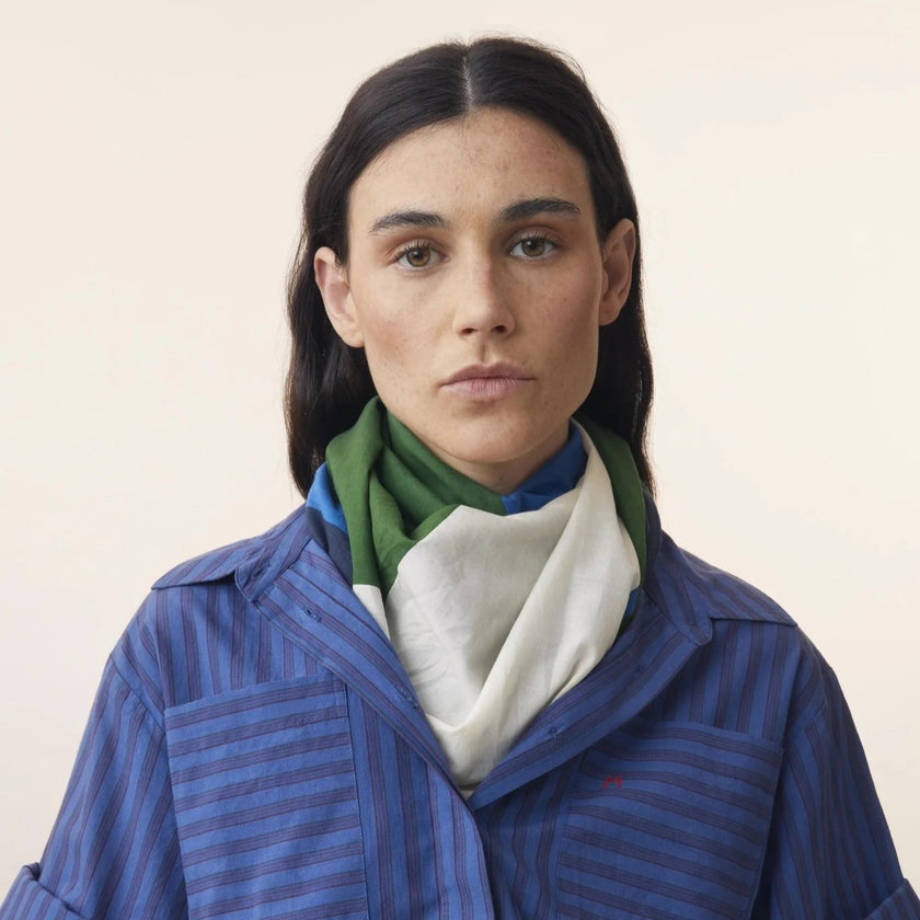 grand foulard 717 bottle green