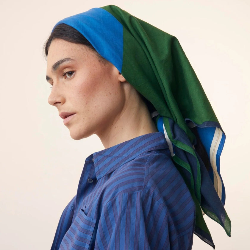 grand foulard 717 bottle green