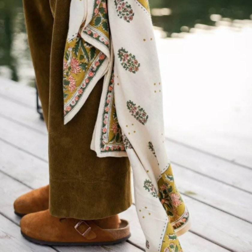 grand foulard balkan ecru 