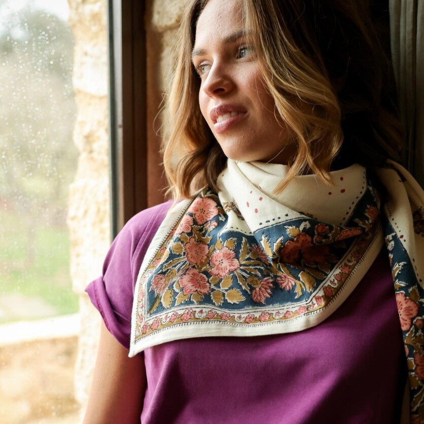 grand foulard balkan vanille